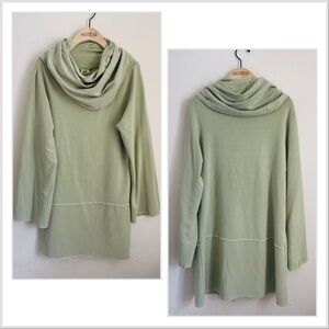 Earth Creations Bamboo and Organic Cotton Terry Tunic / Dress Light Green size M